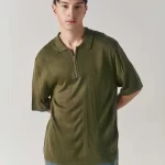 Larusso Lab - Serbia Polo Knit - Dark Olive
