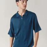 Larusso Lab - Serbia Polo Knit - Dark Tosca