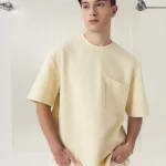 Larusso - Molecule Oversize Pocket Tee Volume 2 - Almond Oil