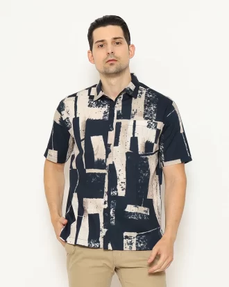 Larusso Geofrey Printed Shirt M003
