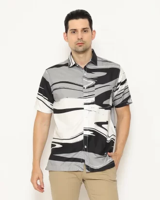 Larusso Geofrey Printed Shirt M009