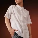 LARUSSO Khair Collecion - Exclusive Ethnic Textured Short Sleeve Changi - Hafeez