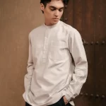 Larusso Khair Collection - Kurta Changi Shirt - Broken White