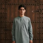 Larusso Khair Collection - Kurta Changi Shirt - Powder Blue