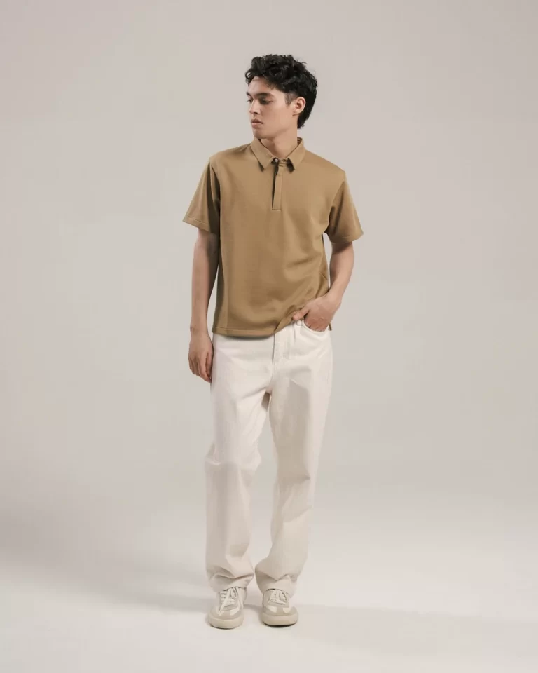 Larusso Lab – Cloud Polo Shirt – Ermine - AL15168M003