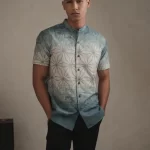 LARUSSO Khair Collection - Kemeja Koko Printing Pria Lengan Pendek - Vinrar