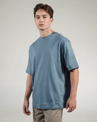 LARUSSO The Commuter - Gerald Boxy Tee Blue Stone