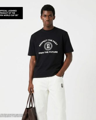 LARUSSO FIFA Collection - Kaos Grafis Boxy Premium Bola Offical World Cup 2026 - Jet Black