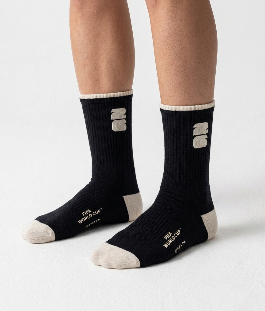 LARUSSO FIFA Collection - Kaos Kaki Bola Pria Midcrew Official Fifa World Cup 2026 - Black - Image 2