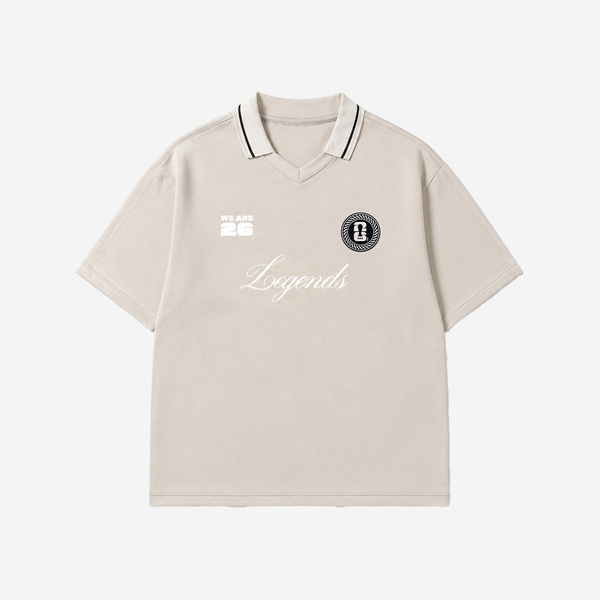 LARUSSO FIFA Collection - Kaos Rugby Boxy Premium Bola Official Fifa World Cup 2026 - Dove Grey - Image 2