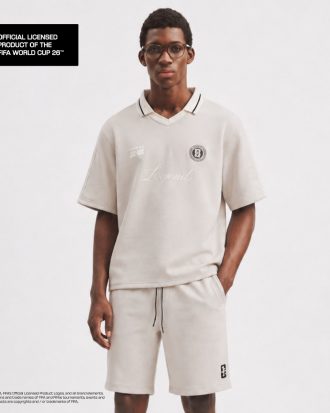 LARUSSO FIFA Collection - Celana Pendek Sweatpants Premium Official Fifa World Cup 2026 - Dove Grey