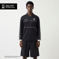LARUSSO FIFA Collection - Baju Kaos Jersey Bola Premium Longsleeve Boxy Official Fifa - Jet Black