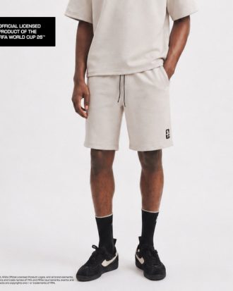LARUSSO FIFA Collection - Celana Pendek Sweatpants Premium Official Fifa World Cup 2026 - Dove Grey