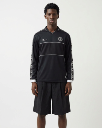 LARUSSO FIFA Collection - Baju Kaos Jersey Bola Premium Longsleeve Boxy Official Fifa - Jet Black