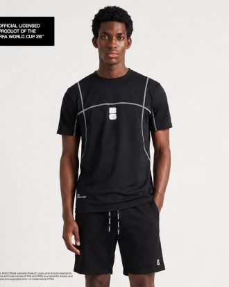 LARUSSO FIFA Collection - Kaos Active Dry Fit Gym Bola Official Fifa World Cup 2026 - Black