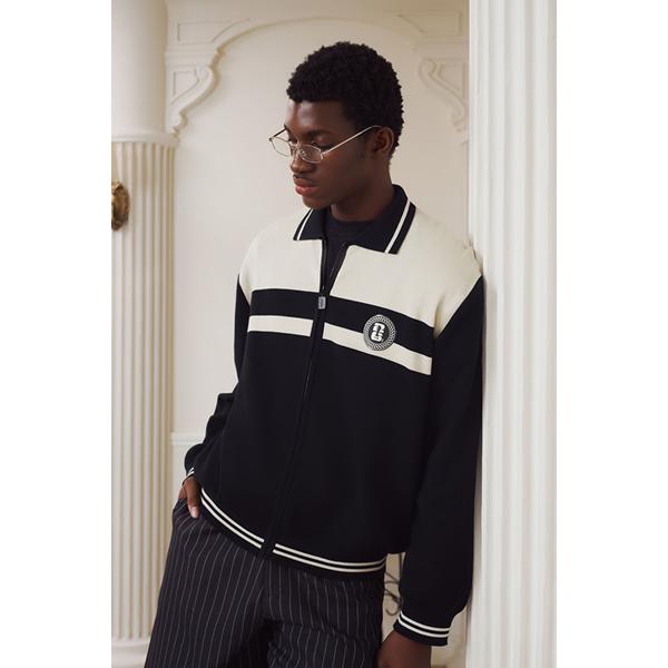 LARUSSO FIFA Collection - Jaket Rajut Pria Premium Official Fifa World Cup 2026 - Black & Cream - Image 5