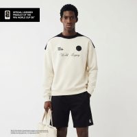 LARUSSO FIFA Collection - Crewneck Sweater Boxy Bola Official Fifa World Cup 2026 - Cream