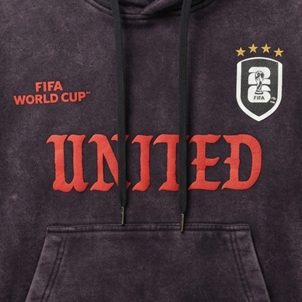FACILITY FIFA Collection - Hoodie Pria The Studriot Acid Premium Official Fifa World Cup 2026 - Black - Image 4