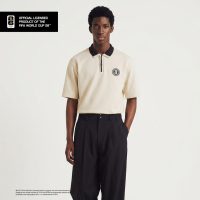 LARUSSO FIFA Collection - Polo Shirt Pria Boxy Premium Official Fifa World Cup 2026 - Greige