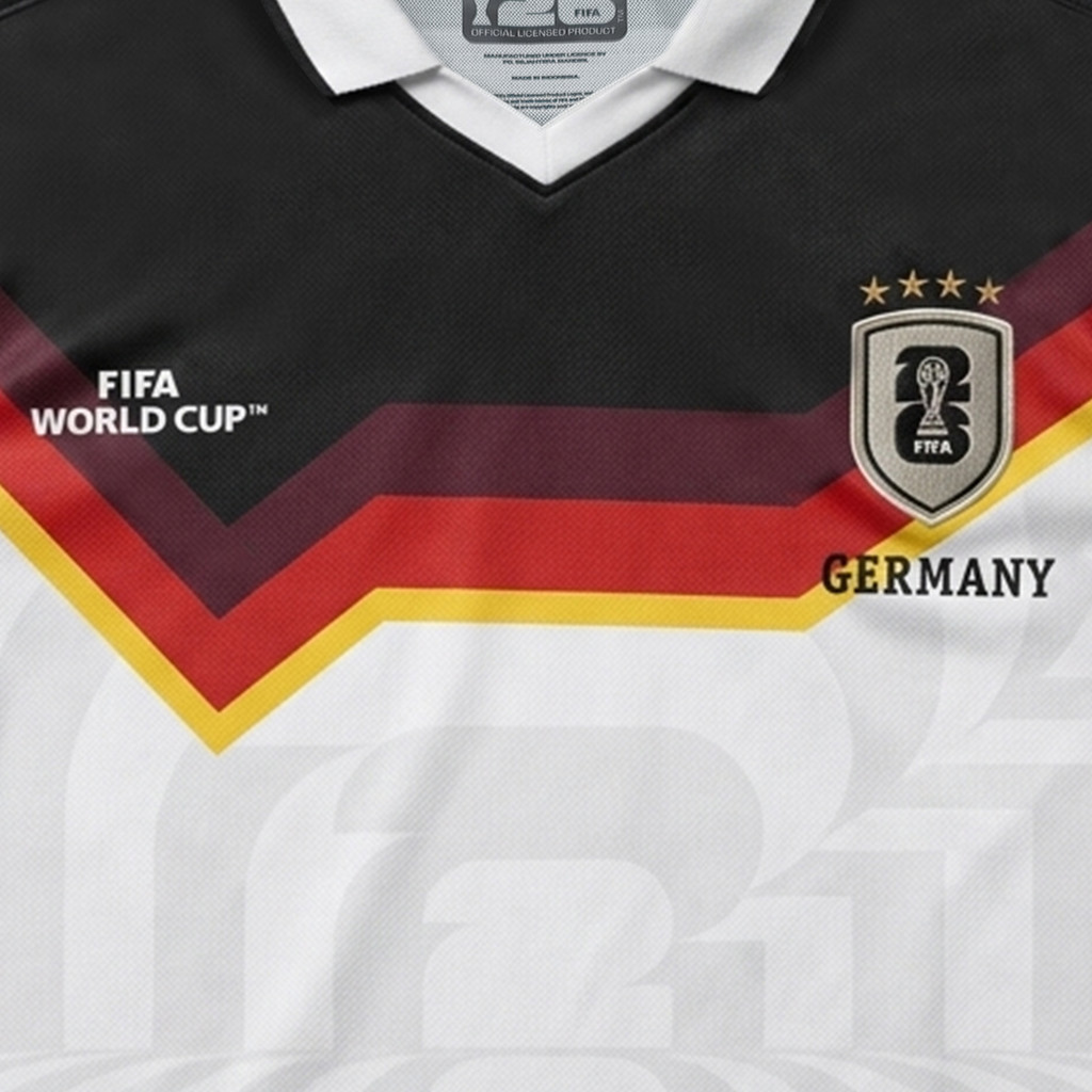 FACILITY FIFA Collection - Baju Jersey Germany Dry Fit Gym Bola Official Fifa World Cup 2026 - Blue, White, Black - Image 4